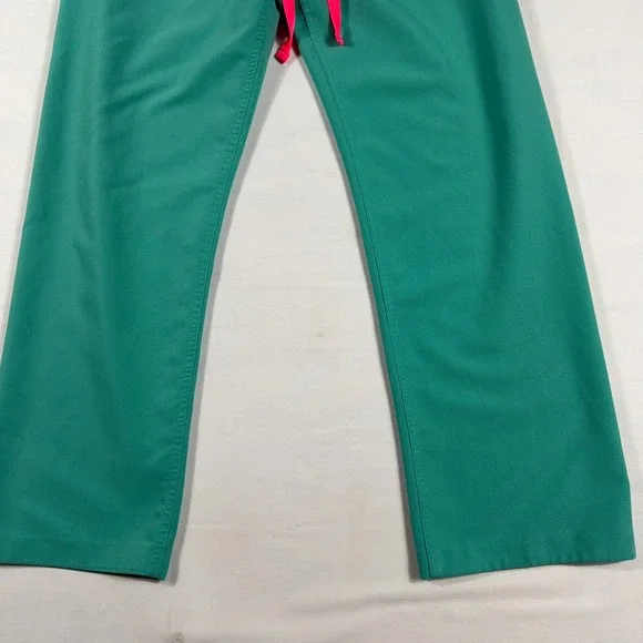 Figs Technical Collection Livingston Scrub Set V-Neck Top Pants S Teal Green
